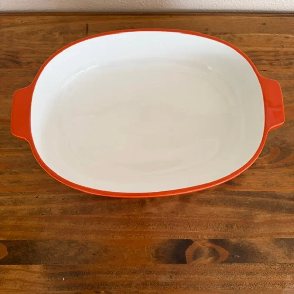 KitchenAid Orange 1.5qt Chip-Resistant Ceramic Casserole Dish